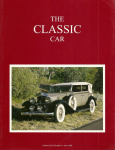 THE CLASSIC CAR 1999 JUNE - '29 PACKARD CUST 8 ALBANY, '30 PACKARD SUPER 8 740